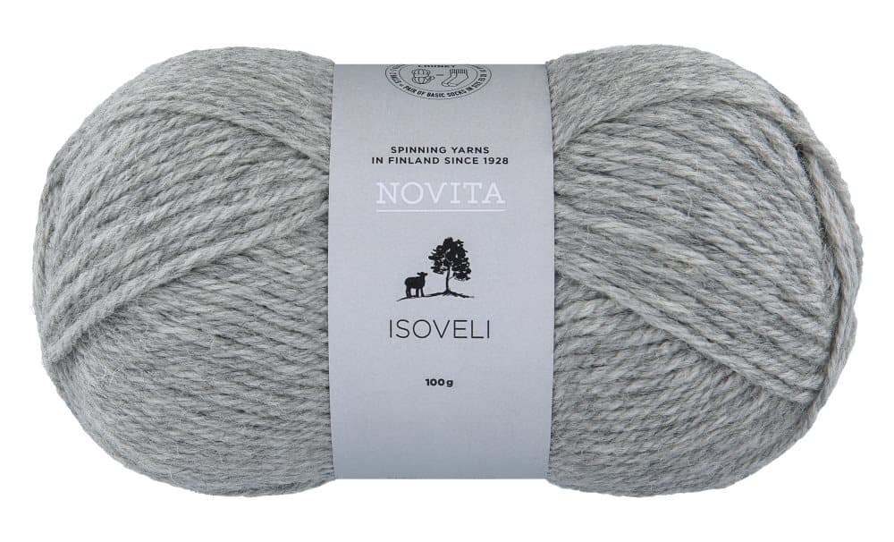 Isoveli Garn Ullmix 100 g sten 043 Novita