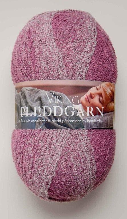 Pleddgarn 350 g Lys rosa 765 Viking Garn