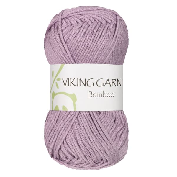 Bamboo Garn Bomullsmix 50 g Ljuslila 667 Viking Garn