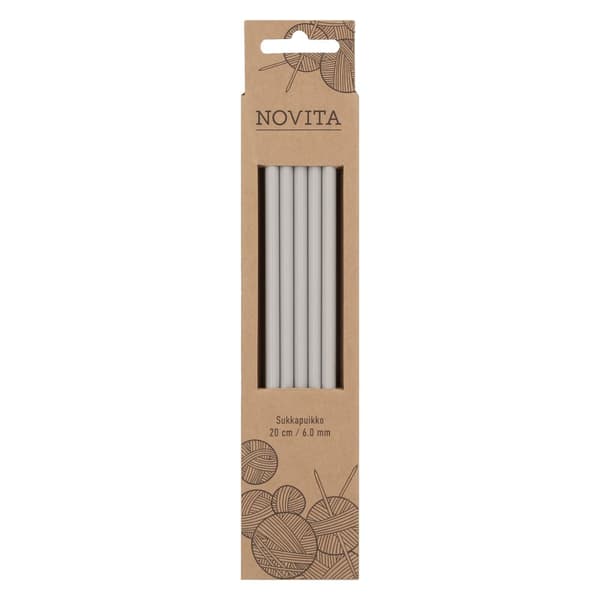 Strikkepinner Plastic 20 cm 6.0 Novita