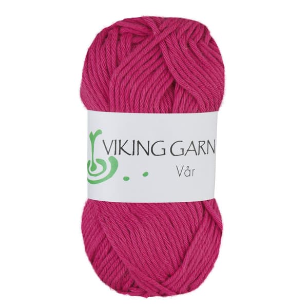 Vår Garn Bomull 50 g Cerise 464 Viking Garn