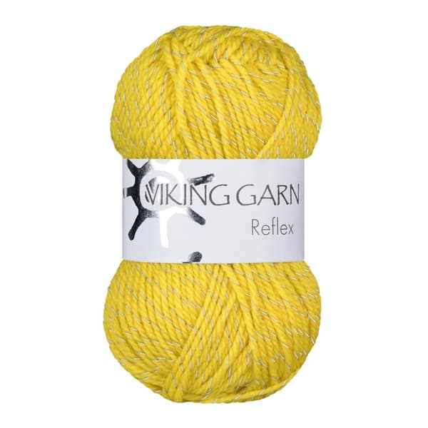 Reflex Garn Ullmix 50 g Gul 445 Viking Garn
