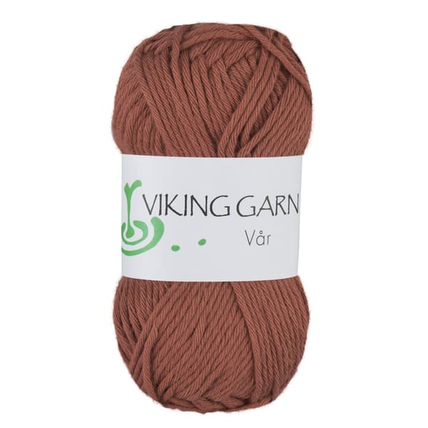 Vår Garn Bomull 50 g Tobak 458 Viking Garn