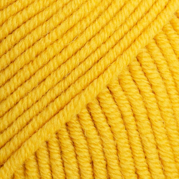 Merino Extra Fine Uni Colour Garn Ullgarn 50 g Mustard 30 Drops