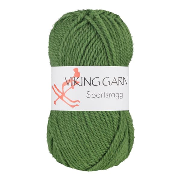 Sportsragg Garn Ullmix 50 g Grön 533 Viking Garn