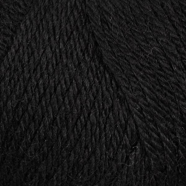 Alpaca Storm Garn Alpackamix 50 g Svart 503 Viking Garn