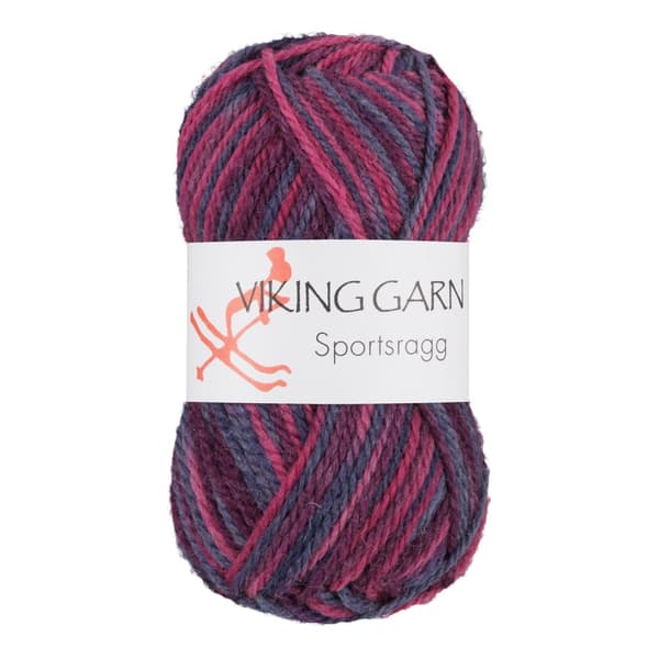 Sportsragg Garn Ullmix 50 g Multirosa 566 Viking Garn