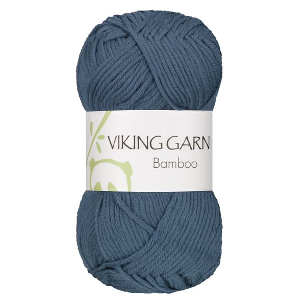 Bamboo Garn Bomullsmix 50 g  Blå 623 Viking Garn