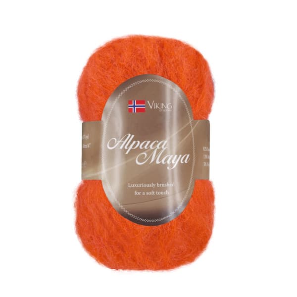 Alpaca Maya Garn Alpackamix 50 g Orange 751 Viking Garn