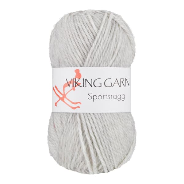 Sportsragg Garn Ullmix 50 g Pärlgrå 512 Viking Garn