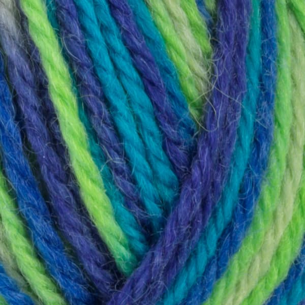 Sportsragg Garn Ullmix 50 g Multi blå/grön 552 Viking Garn