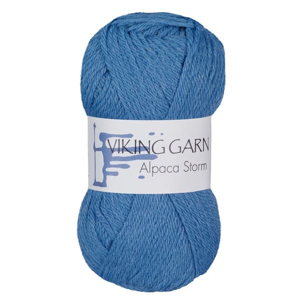 Alpaca Storm Garn Alpackamix 50 g Mellanblå 523 Viking Garn