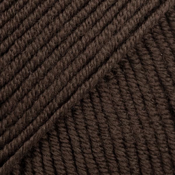 Merino Extra Fine Uni Colour Garn Merinoull 50 g Mörkbrun (09) Drops
