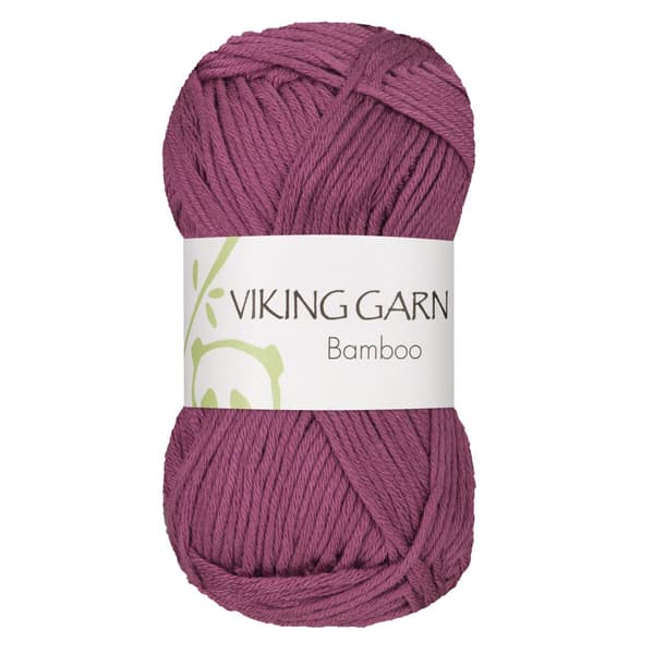 Bamboo 50 g Mørk rosa 662 Viking Garn