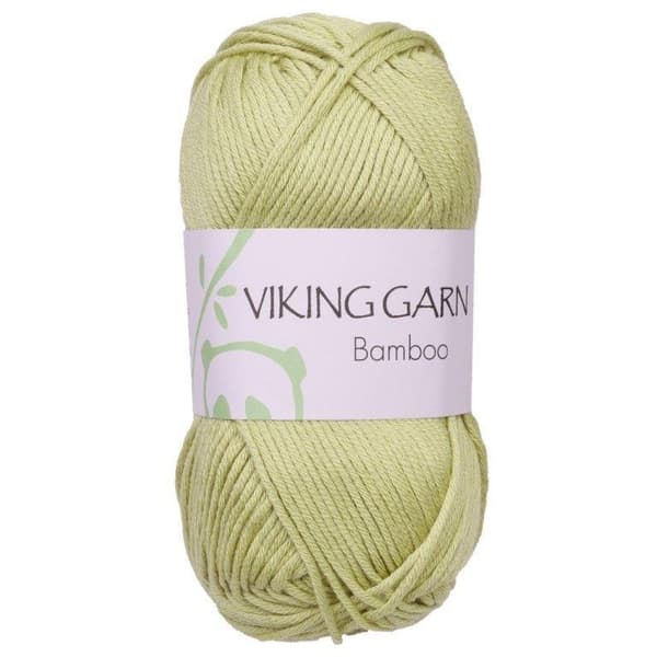 Bamboo Garn Bomullsmix 50 g Ljusgrön 631 Viking Garn