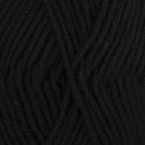 Big Merino Uni Colour Garn Ullgarn 50 g Black 04 Drops