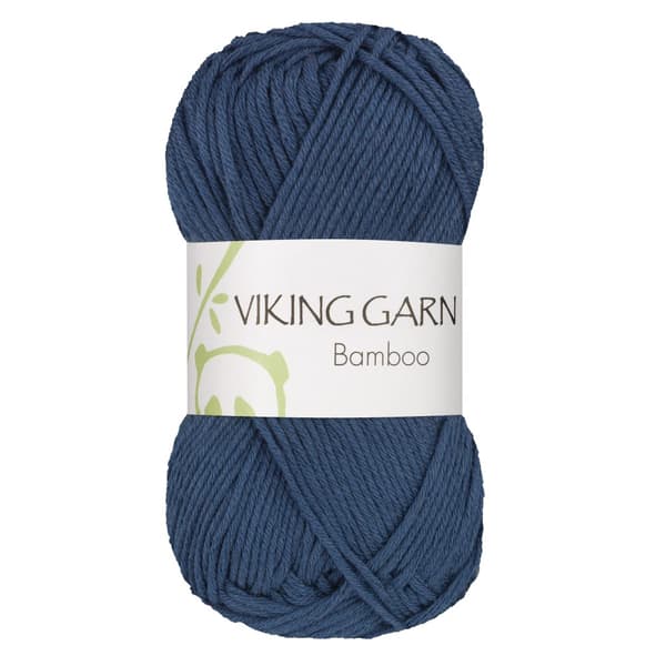 Bamboo Garn Bomullsmix 50 g Mörkblå 627 Viking Garn