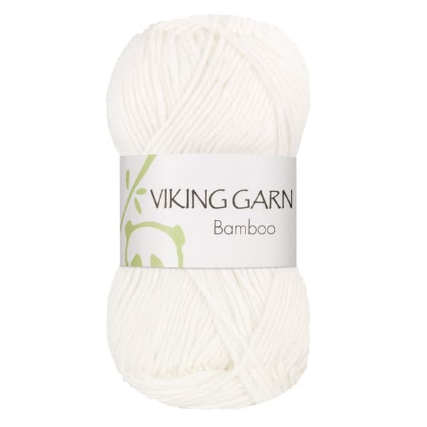 Bamboo 50 g Hvit 600 Viking Garn