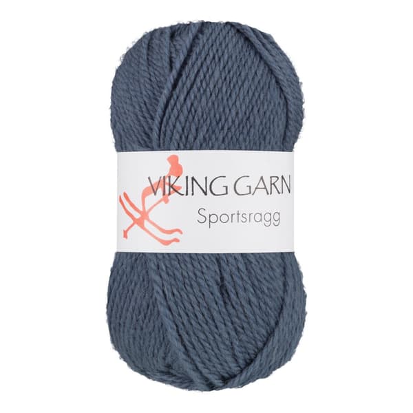 Sportsragg Garn Ullmix 50 g Jeansblå 527 Viking Garn