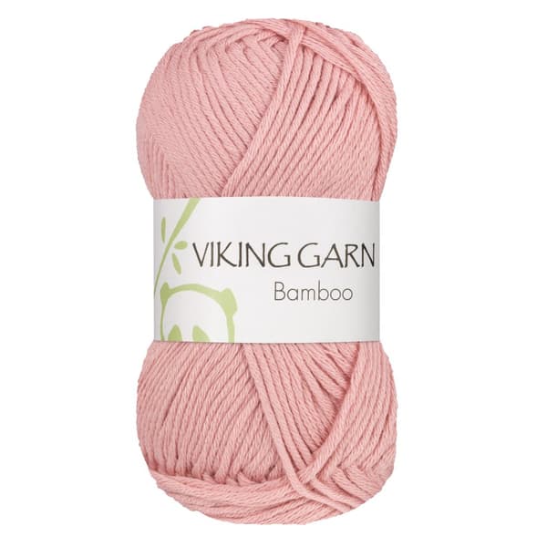 Bamboo Garn Bomullsmix 50 g Ljusrosa 665 Viking Garn