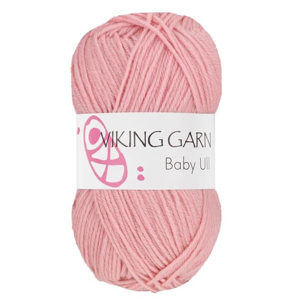Baby Ull Garn Merinoull 50 g Puderrosa 362 Viking Garn