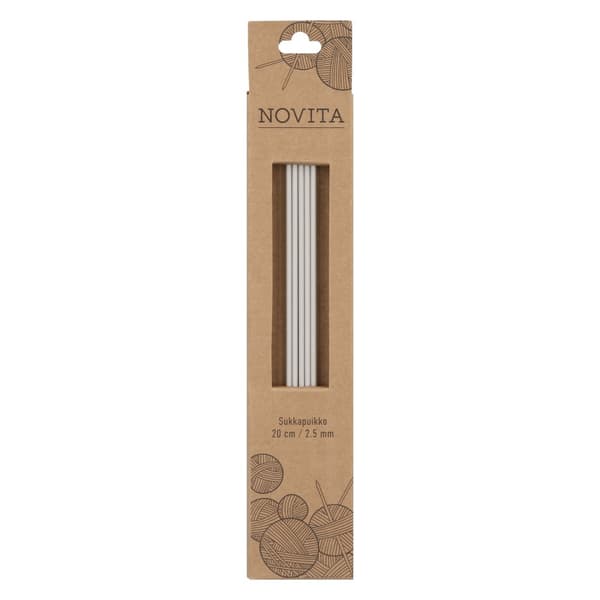 Strumpstickor Aluminium 20 cm 2.5 Novita