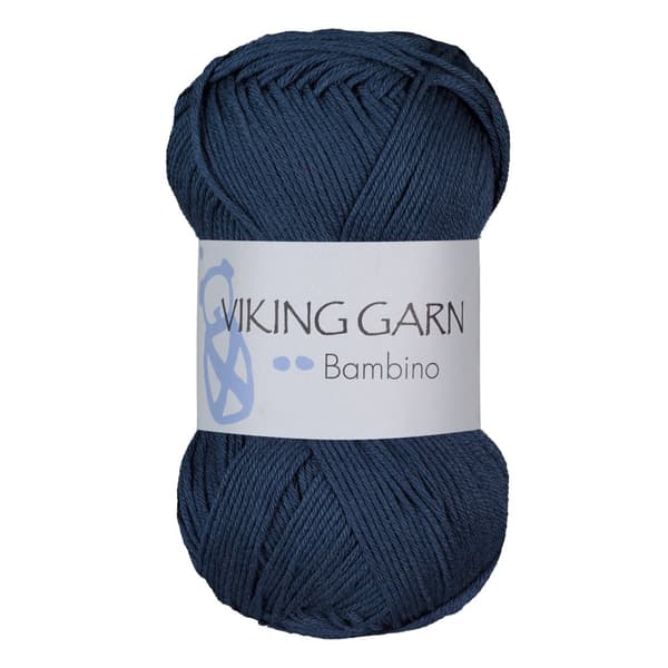 Bambino Garn Bomullsmix 50 g Mörkblå 427 Viking Garn