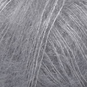 Kid- Silk Uni Color Garn Mohair Silke 25 g grå 10 Drops