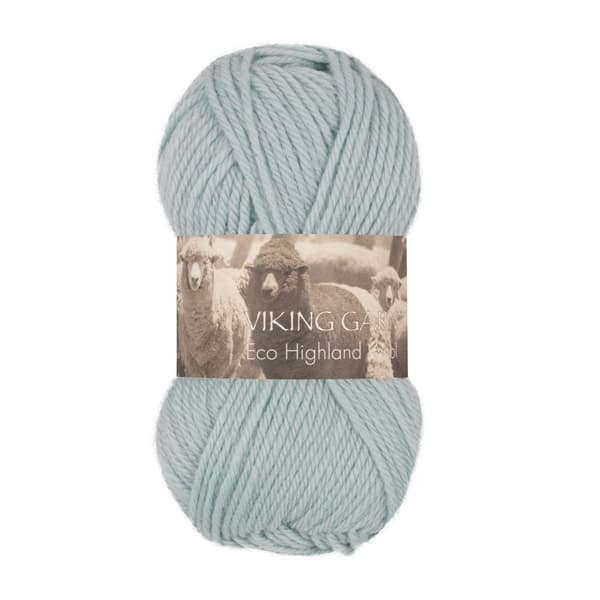 Eco Highland Wool Garn 50 g Ljus Petrol 228 Viking Garn