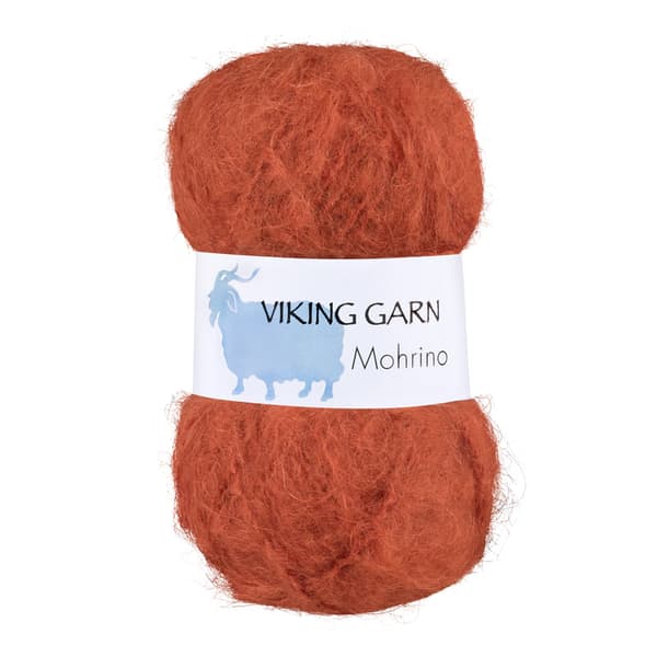 Mohrino Garn 50 g Bränd orange 555 Viking Garn