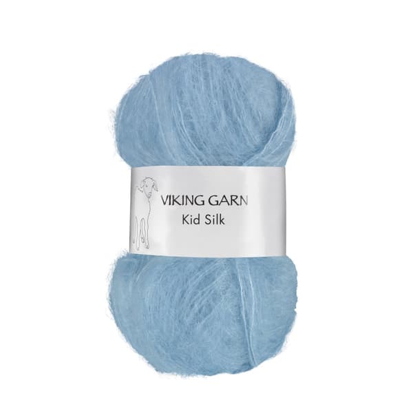 Kid/Silk Garn 25 g Ljusblå320 Viking Garn