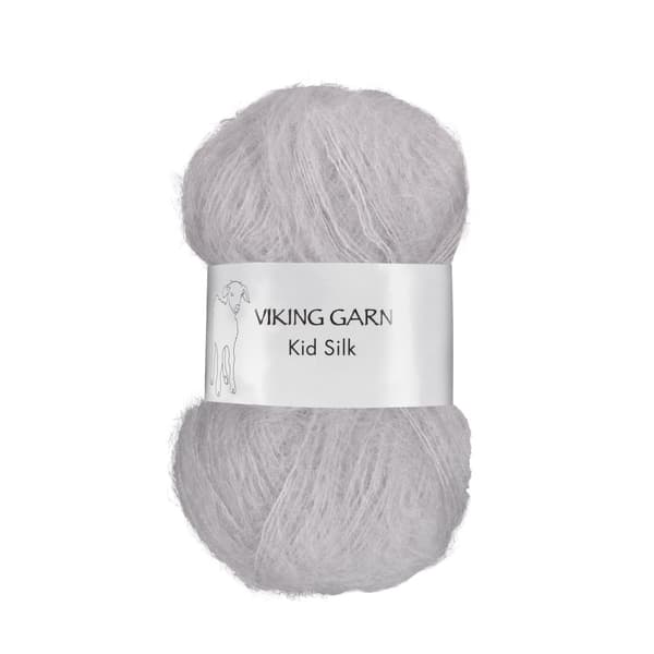 Kid/Silk Garn 25 g Ljusgrå 311 Viking Garn
