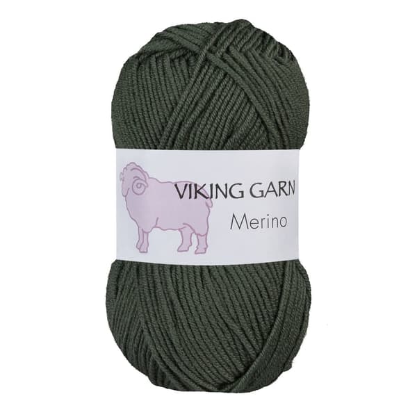 Viking Merino Garn 50 g Mörkgrön 836 Viking Garn