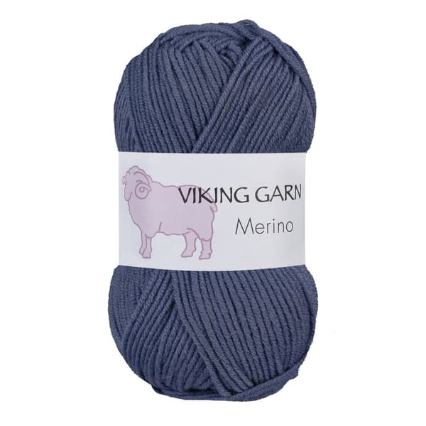 Viking Merino Garn 50 g Jeansblå 827 Viking Garn