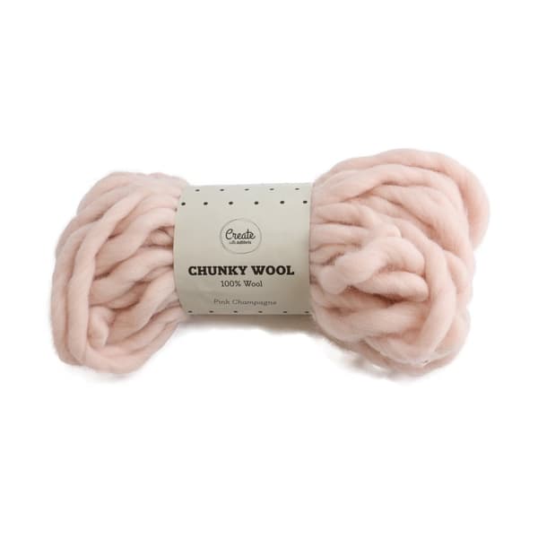Chunky Wool Garn 200 g Pink Champagne A131 Adlibris