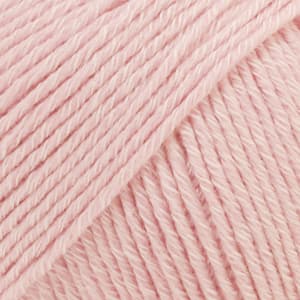 Cotton Merino Uni Colour Garn Ullmix 50 g Powder Pink 05 Drops
