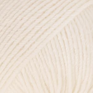 Cotton Merino Uni Colour Garn Ullmix 50 g Powder 28 Drops