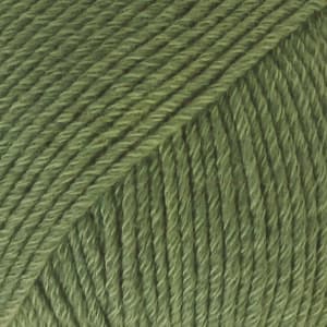 Cotton Merino Uni Colour Garn Ullmix 50 g Forest Green 11 Drops