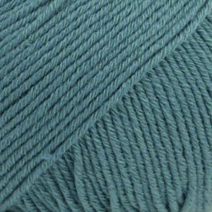 Cotton Merino Uni Colour Garn Ullmix 50 g Storm Blue 26 Drops
