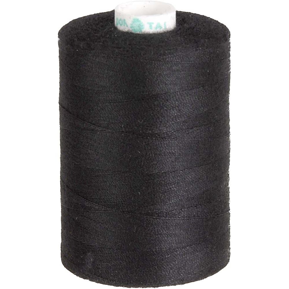 Sytråd i Polyester - 1000 yards - Svart