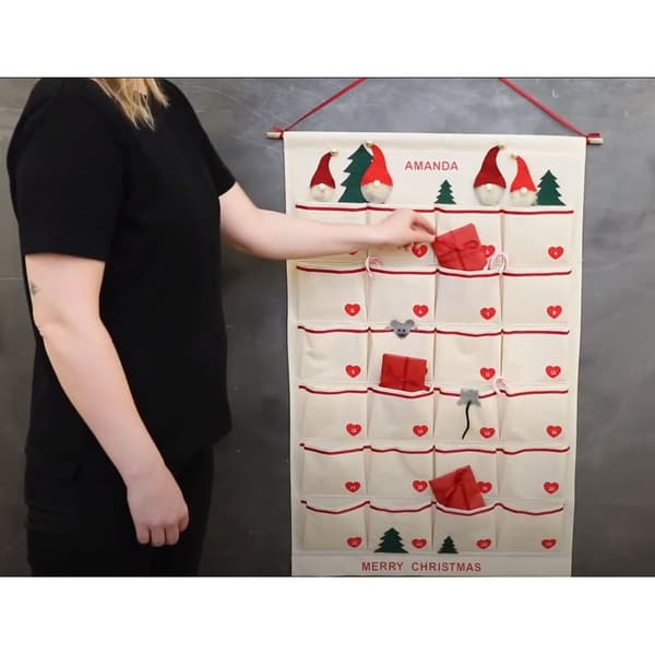Tygförvaring med 24 Fickor - Natur - 93x60 cm