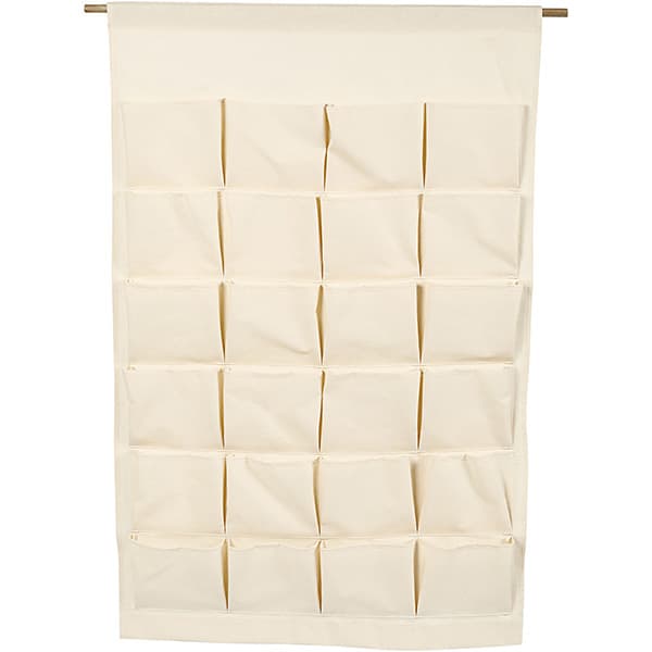 Tygförvaring med 24 Fickor - Natur - 93x60 cm