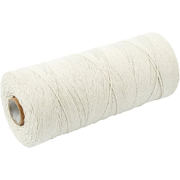 Knytgarn - Ljusnatur - Extra tunn kvalitet 12/6 - 250 g