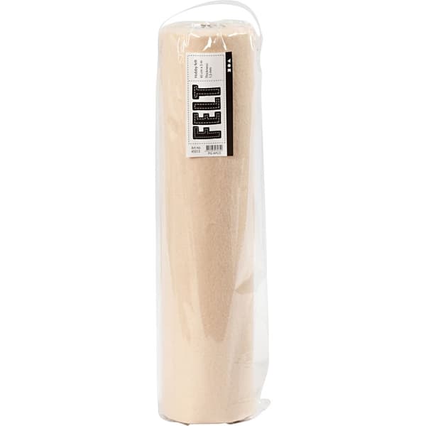 Hobbyfilt - B: 45 cm - Ivory - 5 m