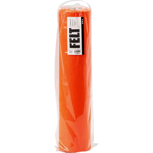 Hobbyfilt - B: 45 cm - Orange - 5 m