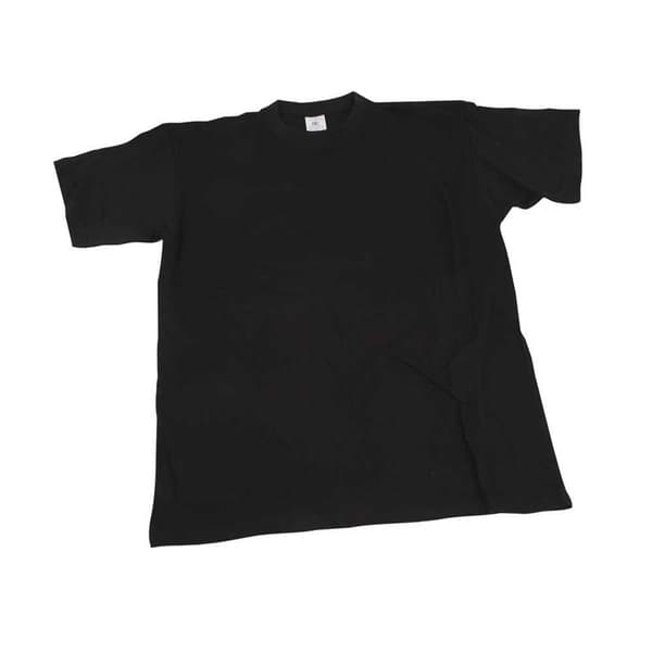 T-shirt - stl. large - Svart - Rund hals