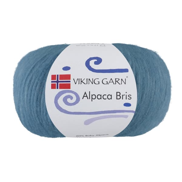 Alpaca Bris  Garn 50 g Ljus jeansblå 326 Viking Garn