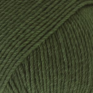 Cotton Merino Uni Colour Garn Ullmix 50 g Dark Green 22 Drops