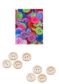Miniatyrbild 1 av 2: 60 styck mix knappar i 3 sorter