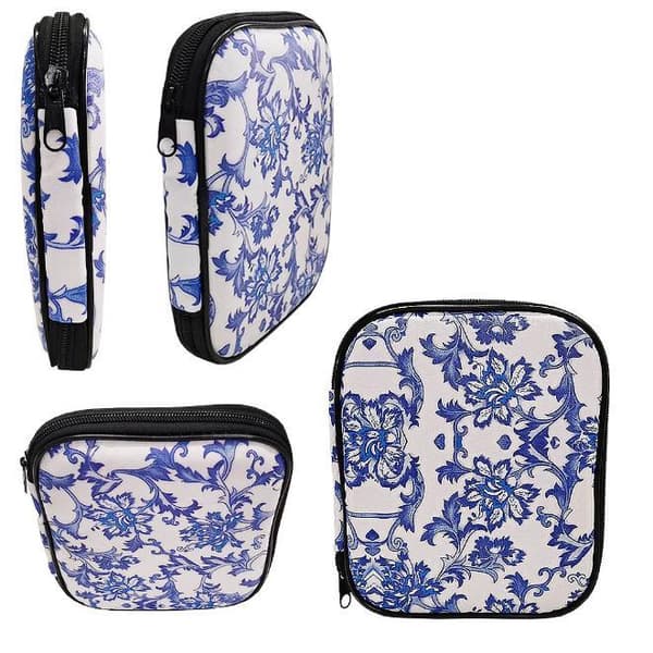 N034 - Set med 16 st. ergonomiska virknålar med snyggt fodral